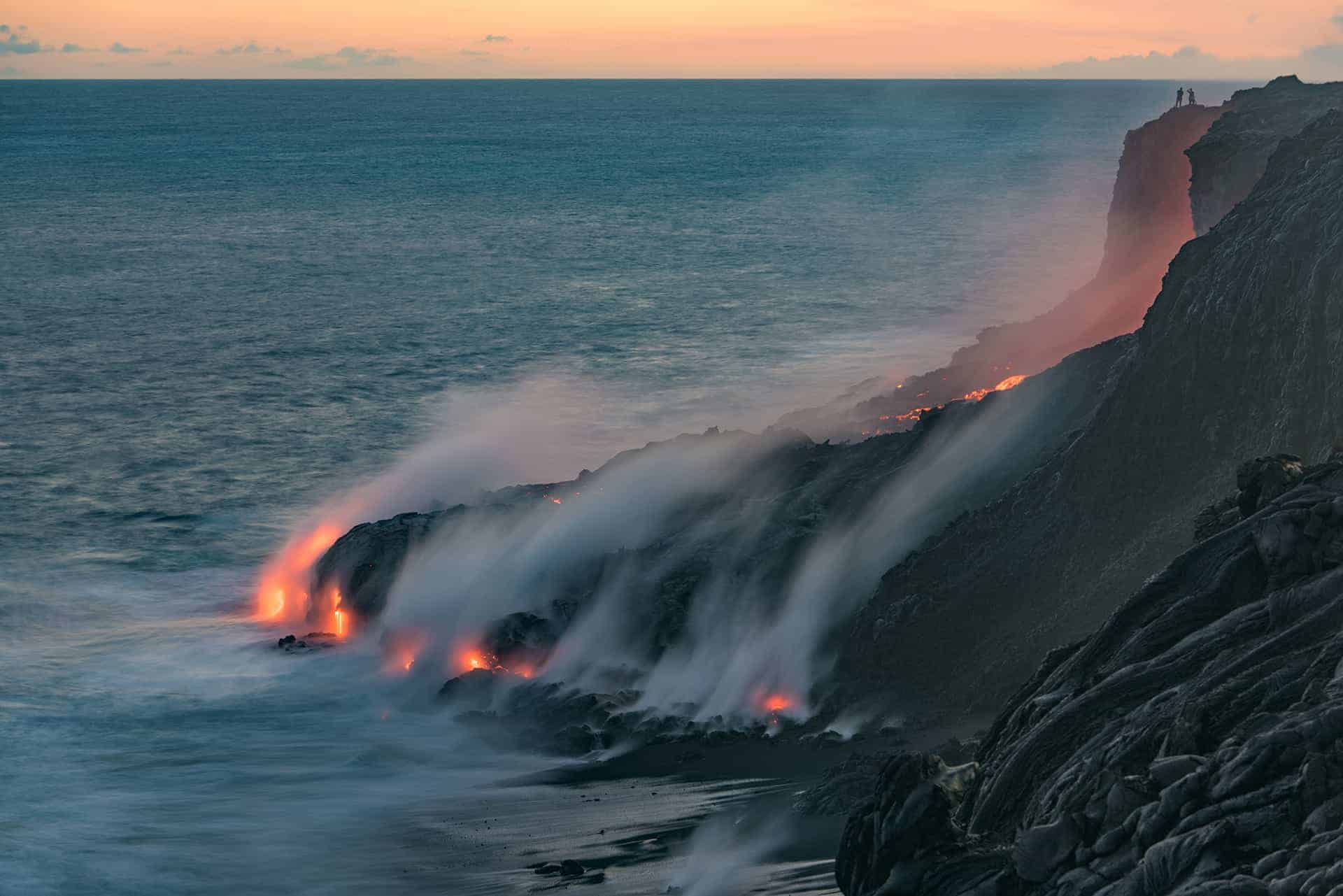 kilauea hawaii yanardağ lav